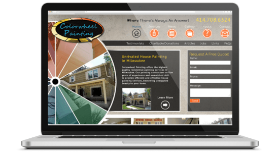 Colorwheel Painting Mobile Responsive Website Design, Organic SEO & Local SEO